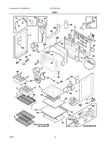 04 - Body parts for Frigidaire Range CGIF3061NFE from AppliancePartsPros.com