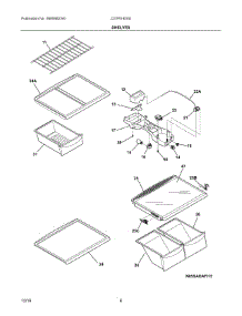04 - Shelves parts for Frigidaire Refrigerator CGTR1825SF2 from AppliancePartsPros.com