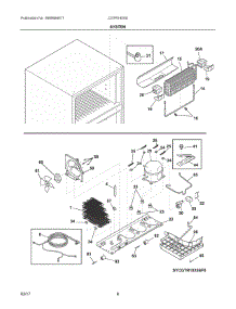 05 - System parts for Frigidaire Refrigerator CGTR1825SF4A from AppliancePartsPros.com