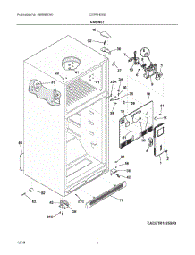 03 - Cabinet parts for Frigidaire Refrigerator CGTR1825SP2 from AppliancePartsPros.com
