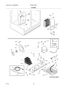 13 - System parts for Frigidaire Refrigerator DFHS2313MFA from AppliancePartsPros.com
