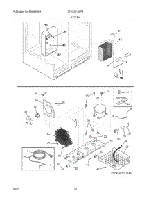 13 - System parts for Frigidaire Refrigerator DFHS2313MFB from AppliancePartsPros.com