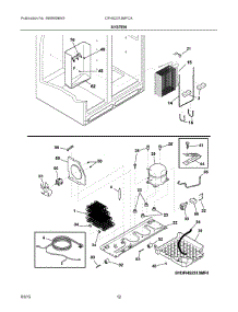 07 - System parts for Frigidaire Refrigerator DFHS2313MFCA from AppliancePartsPros.com