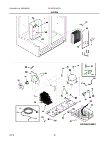 07 - System parts for Frigidaire Refrigerator DFHS2313MFDA from AppliancePartsPros.com