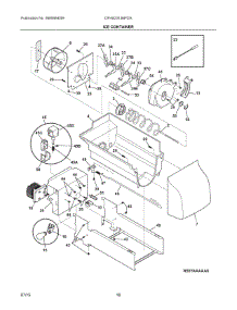 09 - Ice Container parts for Frigidaire Refrigerator DFHS2313MFDA from AppliancePartsPros.com