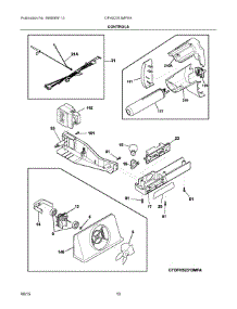 06 - Controls parts for Frigidaire Refrigerator DFHS2313MFEA from AppliancePartsPros.com