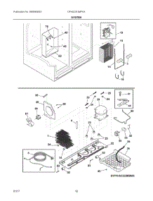 07 - System parts for Frigidaire Refrigerator DFHS2313MFKA from AppliancePartsPros.com