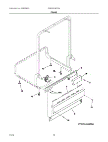 06 - Frame parts for Frigidaire Dishwasher DGBD2438PF5A from AppliancePartsPros.com