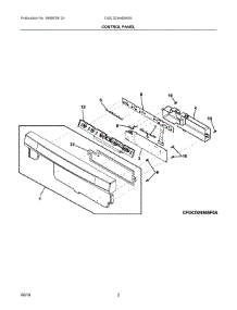 02 - Control Panel parts for Frigidaire Dishwasher DGCD2444SA0A from AppliancePartsPros.com