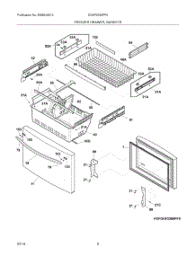03 - Freezer Drawer, Baskets parts for Frigidaire Refrigerator DGHF2360PF0 from AppliancePartsPros.com