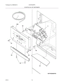 13 - Controls & Ice Dispenser parts for Frigidaire Refrigerator DGHF2360PF0 from AppliancePartsPros.com