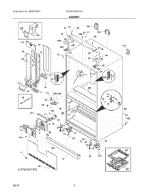 04 - Cabinet parts for Frigidaire Refrigerator DGHF2360PF2A from AppliancePartsPros.com