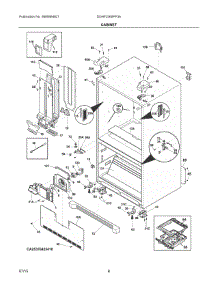 04 - Cabinet parts for Frigidaire Refrigerator DGHF2360PF3A from AppliancePartsPros.com