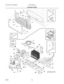 06 - Cooling System parts for Frigidaire Refrigerator DGHF2360PF5A from AppliancePartsPros.com