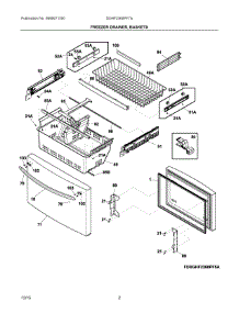 02 - Freezer Drawer, Baskets parts for Frigidaire Refrigerator DGHF2360PF7A from AppliancePartsPros.com