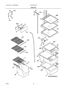 05 - Shelves parts for Frigidaire Refrigerator DGUS2645LF5 from AppliancePartsPros.com