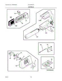 06 - Controls parts for Frigidaire Refrigerator DGUS2645LF5 from AppliancePartsPros.com