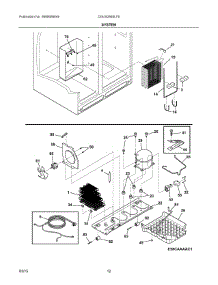 07 - System parts for Frigidaire Refrigerator DGUS2645LF5 from AppliancePartsPros.com
