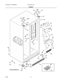 04 - Cabinet parts for Frigidaire Refrigerator DGUS2645LF6A from AppliancePartsPros.com