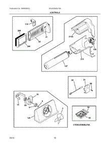 06 - Controls parts for Frigidaire Refrigerator DGUS2645LF6A from AppliancePartsPros.com