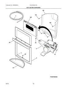 08 - Ice & Water Dispenser parts for Frigidaire Refrigerator DGUS2645LF6A from AppliancePartsPros.com