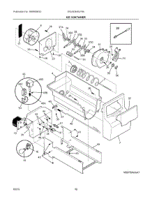 09 - Ice Container parts for Frigidaire Refrigerator DGUS2645LF6A from AppliancePartsPros.com