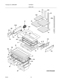 09 - Shelves parts for Frigidaire Refrigerator EI27BS26JWC from AppliancePartsPros.com