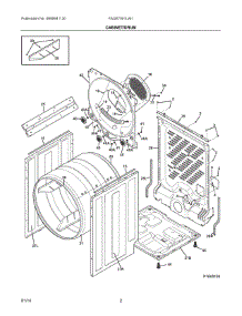 02 - Cabinet / Drum parts for Frigidaire Laundry Center FAQE7001LW1 from AppliancePartsPros.com