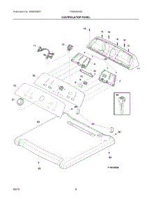 04 - Controls / Top Panel parts for Frigidaire Dryer FARE4044MW1 from AppliancePartsPros.com