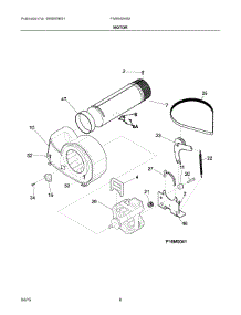 05 - Motor parts for Frigidaire Dryer FARE4044MW1 from AppliancePartsPros.com