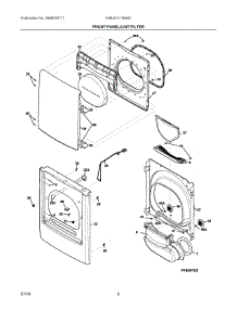 03 - Front Panel / Lint Filter parts for Frigidaire Laundry Center FARG1011MW2 from AppliancePartsPros.com