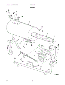 06 - Burner parts for Frigidaire Dryer FARG4044MW1 from AppliancePartsPros.com