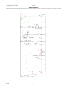14 - Wiring Diagram parts for Frigidaire Dishwasher FBD2400KB5B from AppliancePartsPros.com