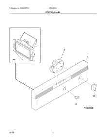 03 - Control Panel parts for Frigidaire Dishwasher FBD2400KS3B from AppliancePartsPros.com