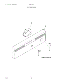 02 - Control Panel parts for Frigidaire Dishwasher FBD2400KS8B from AppliancePartsPros.com