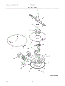 09 - Motor & Pump parts for Frigidaire Dishwasher FBD2400KW6B from AppliancePartsPros.com