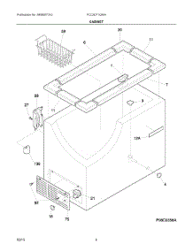 03 - Cabinet parts for Frigidaire Freezer FCCS071QWA from AppliancePartsPros.com