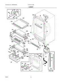 03 - Cabinet parts for Frigidaire Freezer FCFS181LQBA from AppliancePartsPros.com