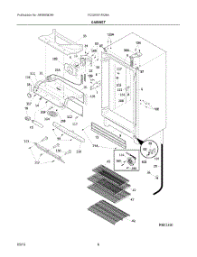 03 - Cabinet parts for Frigidaire Freezer FCGM181RQBA from AppliancePartsPros.com
