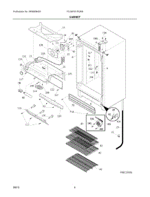 03 - Cabinet parts for Frigidaire Freezer FCGM181RQBB from AppliancePartsPros.com