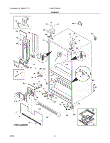 04 - Cabinet parts for Frigidaire Refrigerator FDBG2250SS0 from AppliancePartsPros.com