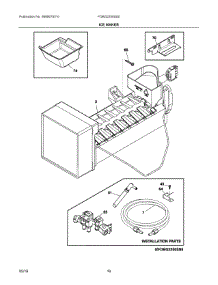 08 - Ice Maker parts for Frigidaire Refrigerator FDBG2250SS0 from AppliancePartsPros.com