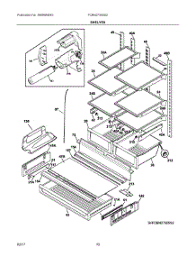 05 - Shelves parts for Frigidaire Refrigerator FDBN2750SS3 from AppliancePartsPros.com