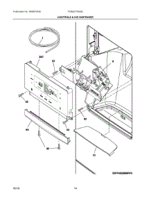 07 - Controls & Ice Dispenser parts for Frigidaire Refrigerator FDBS2750SS0 from AppliancePartsPros.com