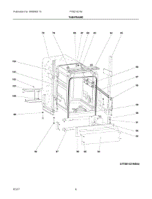 03 - Tub / Frame parts for Frigidaire Dishwasher FFBD1821MB1B from AppliancePartsPros.com