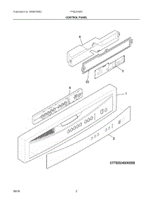 02 - Control Panel parts for Frigidaire Dishwasher FFBD2406NB9B from AppliancePartsPros.com