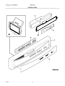 02 - Control Panel parts for Frigidaire Dishwasher FFBD2406NS4A from AppliancePartsPros.com