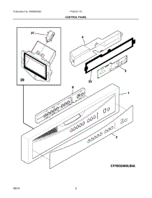 02 - Control Panel parts for Frigidaire Dishwasher FFBD2411NM3A from AppliancePartsPros.com