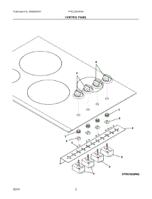 02 - Control Panel parts for Frigidaire Cooktop FFEC3024PSA from AppliancePartsPros.com