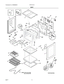 03 - Body parts for Frigidaire Range FFEF3016TWA from AppliancePartsPros.com